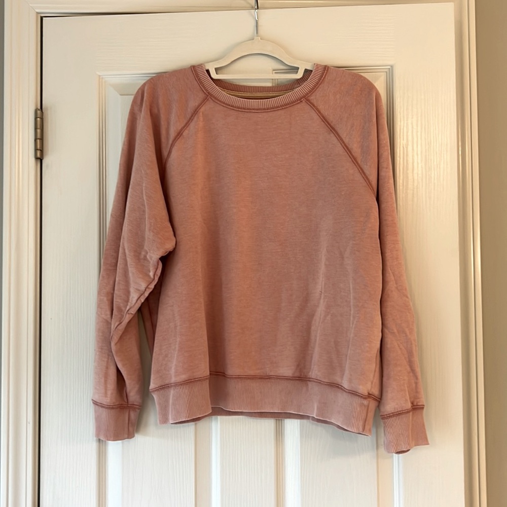 American Eagle Sweatshirt Soft Pink Large